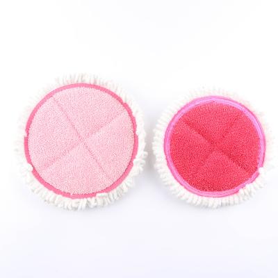 China 100% Eco-friendly Car Wash Tools Pink Microfiber 100%PU Polyester Foam Sustainable Applicator for sale