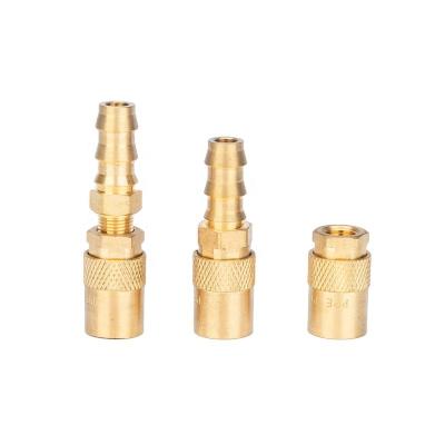 China High Quality High Water Pressure Brass Fittings Hose Coupler Barb Quick Adapters and Connectors Equal for sale