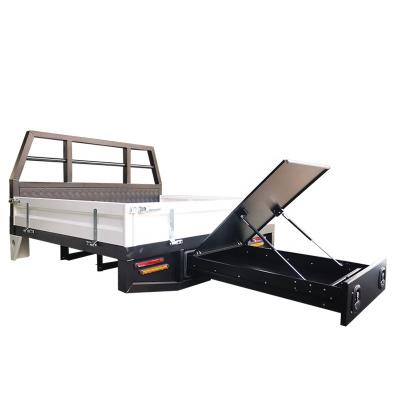 China Ute Heavy Duty And Lightweight Hot Selling Aluminum Tray With Tool Box Or Caster Drawer For Pickup / Truck for sale