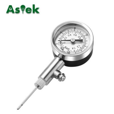 China High Quality Stainless Steel Ball Stainless Steel Pressure Gauge For Basketball Football Volleyball for sale