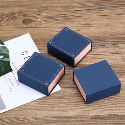 China For Jewelry Magnetic Seal Custom Gift Box Rigid Cardboard Storage Ring Box Packaging For Jewelry Ring Necklace for sale