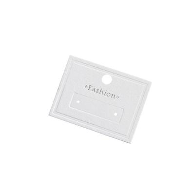 China High Quality White Recyled Cardboard Jewelry Tag Earrings Packaging Paper Tags For Jewelry for sale