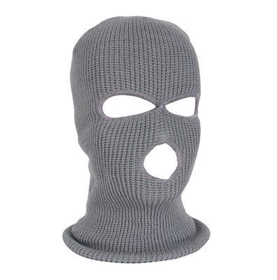 China JOINT Solid Color Ski Masks Balaclava Three Hole Beanie Hat For Men And Women for sale