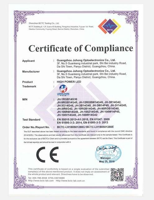 CE - Guangzhou Juhong Optoelectronics Co., Ltd.