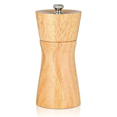 China Fissman viable best 4 inch kitchen spice salt pepper grinder manual wooden pepper mill for sale