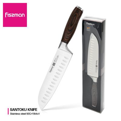 China FISSMAN Viable 7 Inch Santoku Knife Super Sharp Stainless Steel Santoku Chef Knife Kitchen Knives for sale