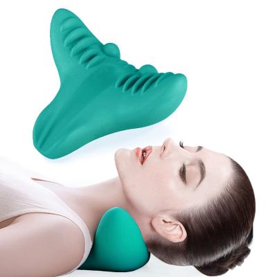 China Comfy Comfortable Waterproof PU Foam 100%pu Cervical Relaxers Shoulder and Neck Massage Pillow for sale