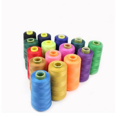 China High Tenacity Best Selling Spun High Tensile Metallized 20S 30S 40S 50S Dyed Polyester Sewing Thread for sale