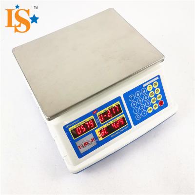 China 40kg Waterproof Stainless Steel Pan Electronic Scale Best Selling Electronic Waterproof Scale 30kg for sale