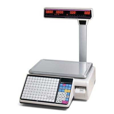 China Premium Waterproof Keyboard Barcode Label Wireless Electronic Scale with Printer 6/15/30kg for sale