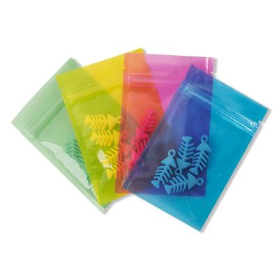 China Transparent Recyclable Color Print Food Storage Moisture Smell Proof Laminated Resealabl Plastic Small Zipper Lock Tote Bag for sale