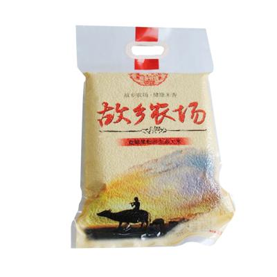 China moisture proof 1kg, 2kg, 5kg, 10kg vacuum bag for rice packing/rice plastic bags with handle for sale