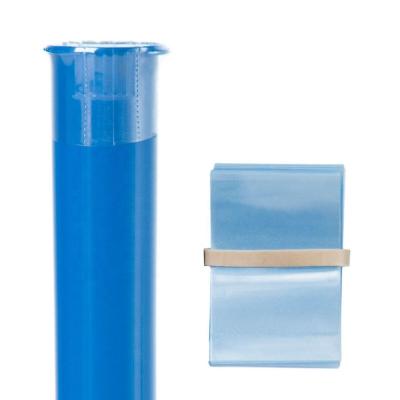 China Wholesale Moisture Proof Blunt Resistant Tamper Resistant Blunt Visible Heat Seal Wholesale Shrink Tapes Kid Pre Roll Tube Child Sensitive PVC PET Clear Film for sale