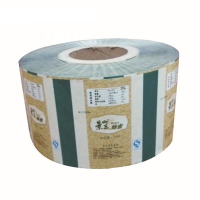 China Moisture Proof Custom Printing Laminated Aluminum Foil LDPE Food Material Sachet Packaging Automatic Laminate Wrapping Plastic Film Rolls for sale