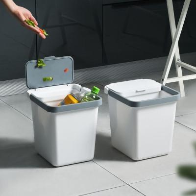 China Modern Best Selling Plastic Storage Boxes And White Waste Trash Bins With Lid for sale