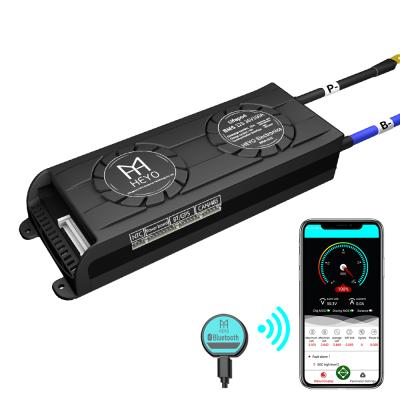 China SOC power display board buzzer soft switch FAN smart bms 12S 30A~500A 3.2V battery management Syste PCB 36V BT UART RS485 CAN 12S communication bms lifepo4 for sale