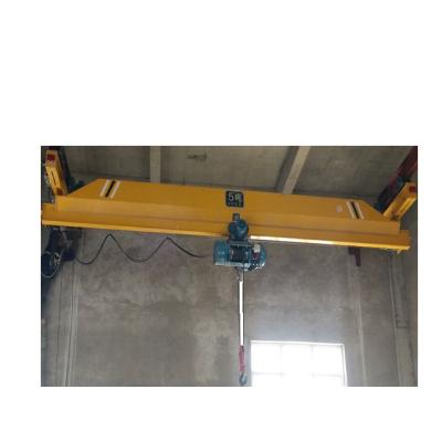 China Bridge crane 1 ton LX electric single girder suspension overhead crane is suitable for low headroom working crane for sale