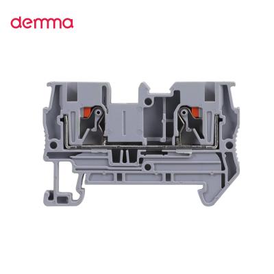 China Good Quality PA66 Demma PT Series Waterproof Nylon Plastic Pluggable Spring Terminal Blocks for sale