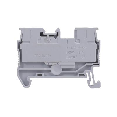 China Industrial Electrical General Plastic Electrical Enclosure Rail Connecting Wire Electrical Terminal Blocks for sale