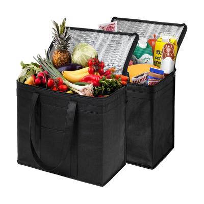 China Cooler Wholesale Picnic Beach Or Popular Non Woven Groceries Or Food Delivery Insulated Bag for sale