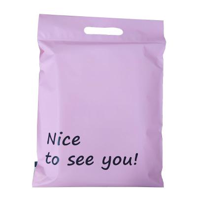 China Wholesale Custom Logos Packaging Express Service Biodegradable Plastic Poly Mailer Mailing Handle Bag Messenger Bags for sale