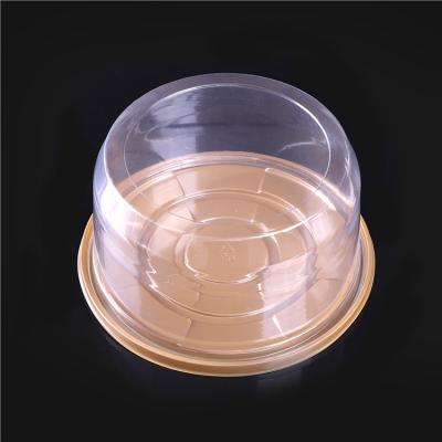 China Food Grade Plastic Box Heat Resistant Clear Disposable Frozen Food Cake Tray for sale