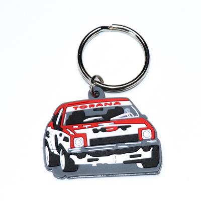 China Custom Key Garment Chain 3d Pvc Soft Key Chain for sale