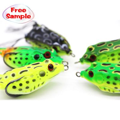 China Ourdoor Fishing Hot Sale High Quality Artificial Frog Form Soft Baits Fishing Lure Bait for sale