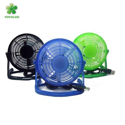 China YOFOLON factory stock low price plastic USB table fan 4 inch desktop plastic USB fan for sale