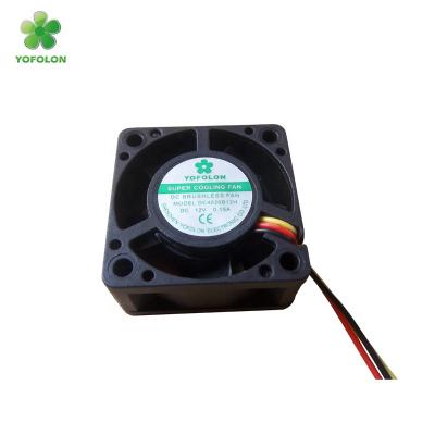 China Yofolon DC Fan supercoolingfan 24V Axial Brushless DC Motor Fan 40x40x20mm 5V 12V for sale