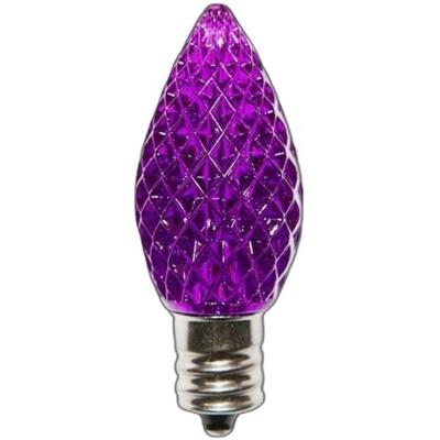 China Garden C7 Strawberry purple Replacement Christmas Light LED Bulbs E12 Candelabra Base lights decoration for sale