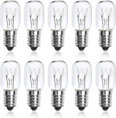 China Home T20 15W E14 SES Small Screw Incandescent light Bulbs  Tubular Appliance Bulb Oven Light Fridge for sale