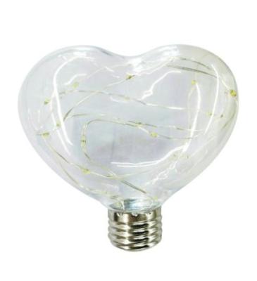 China Garden Chiana copper wire lamp heart shape led permanent christmas bulb pendant lamp for sale