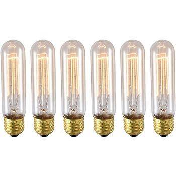 China Carbon filament bulb T30 40W Retro Filament Tungsten Bulb Tubular Vintage Light Bulb Tube Edison Antique Bulb for Home Lighting Decoration for sale