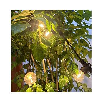 China Garden G40 plastic christmas tree with led filament lights E17 bulb holder 2023 new product for sale