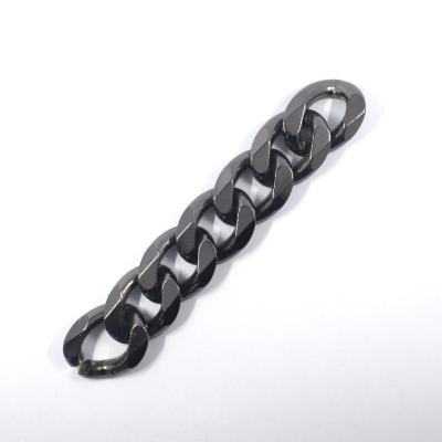 China Eco - Friendly High Quality Custom Aluminum Chains Bags Accessories OEM Metal Chain Strap Black for sale