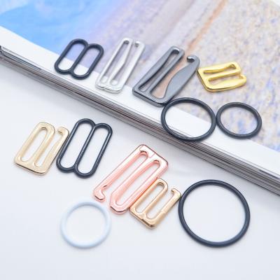 China Alloy Bra Strap Adjuster Swimsuit Ring And Slider And Hook Underwear Accessories Eco - Friendly Buckle for sale