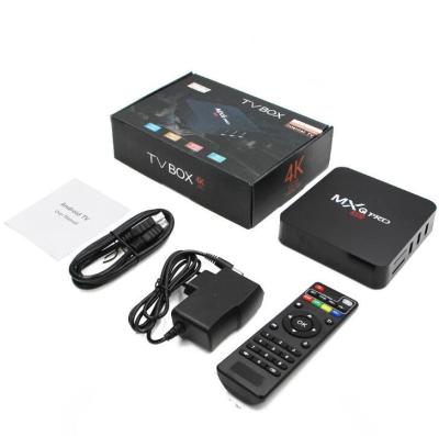 China OEM MX Pro 4K HD 1+8G 2+16G Wifi Android 7.1 Quad Core Smart TV Box Media Player for sale