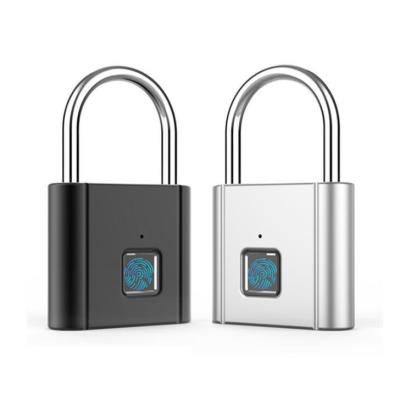 China Waterproof Smart Lock Aluminum Alloy Fingerprint Padlock Door Box Bag Keyless Suitcase USB Charging G6-1 for sale