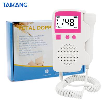 China New Design Plastic Ultrasound Home Care Portable Digital Heart Rate Monitor Fetal Doppler for sale