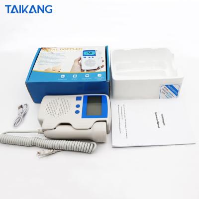 China Durable Home Hospital Pocket Clinic Medical Ultrasonic Fetal Doppler Baby Heart Rate 3 MHz Healthy Monitor for sale