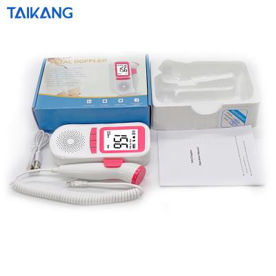 China Fetal Clinic Hospital Wholesale Price Prenatal Device Pink USB Kit Home Advanced Heartbeat Doppler Cord Baby for sale