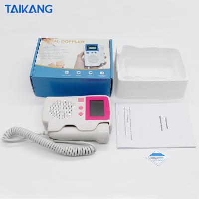 China Plastic Wholesale Handheld Portable Ultrasound Color Screen For Babies Rate Monitor Fetal Doppler Heartbeat for sale