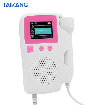 China Baby Heart Rate Monitor Pocket Ultrasonic Measuring Baby Heart Rate Mini Rechargeable Fetal Heart Doppler Kit for sale