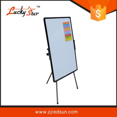 China Luckystar Folding Whiteboard Flipchart Stand with Free Standing Antique Wooden Easel Optional for sale