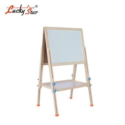 China Kindergarten Folding Double Sided Adjustable Standing Kids Dry Erase Whiteboard Magnetic Board Art Easel Drawing Board for sale