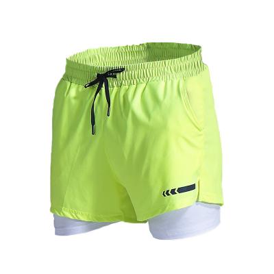 China New Design Quick-drying Breathable Double-Layer Short Fitness Sport Running Training Pants For Men for sale