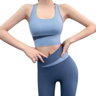 China Breathable Sports Padded Removable Sports Fashion Strappy Yoga For Women for sale