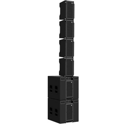 China High Quality 8 Inch Indoor Outdoor Musice Festival Double Line Array Speakers Stand Set Active Mini Line Array for sale