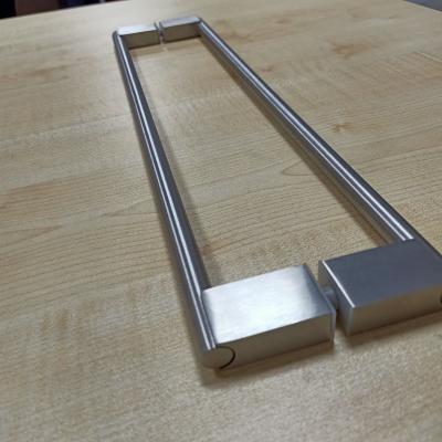 China Factory Adjustable(Height)Cooperate With High Sales Black Custom Decorative Shower Door Handle Rod for sale